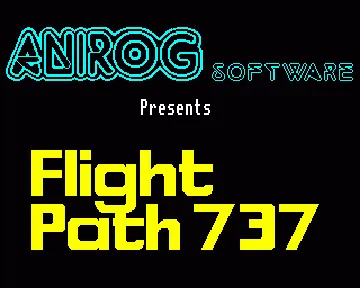 Flight Path 737 (198x)(Anirog) screen shot title